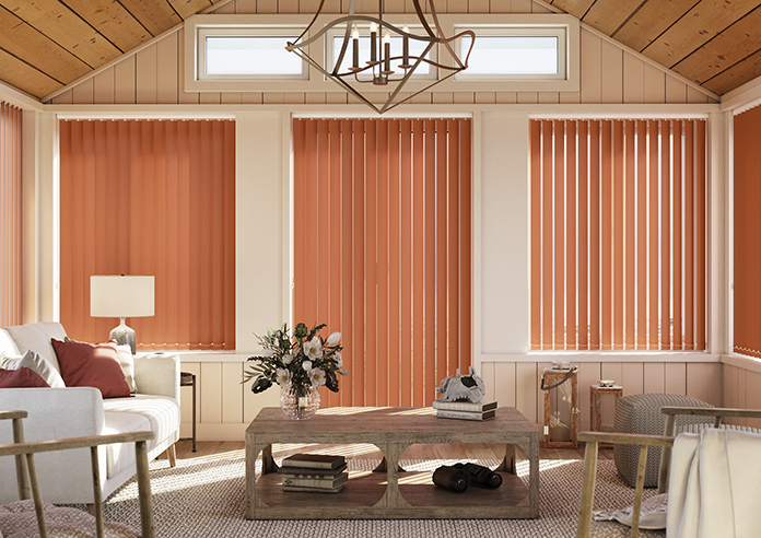 Trinity (Blackout), Deep Orange - Vertical Blind - Image 3